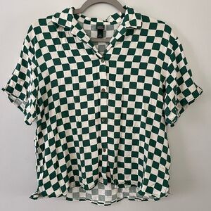 XS Wild Fable Checkered Shirt NWT